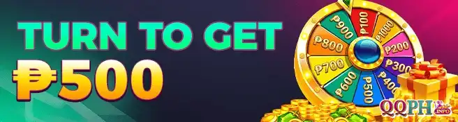 QQPH spin wheel promotion offering daily lucky draw rewards and surprise prizes